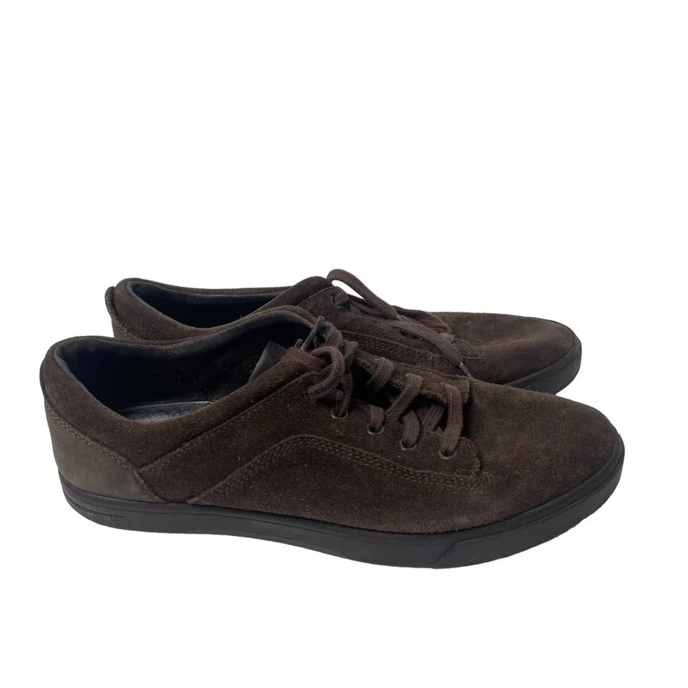 UGG Men's Dark Brown Suede Lace Up Casual Sneaker Size 9 - Picture 2 of 7